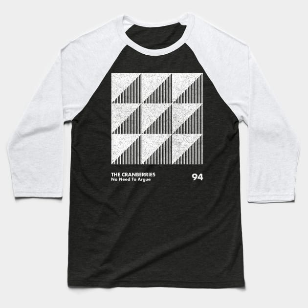 The Cranberries / Minimal Graphic Design Tribute Baseball T-Shirt by saudade